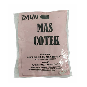 Mustika Ayu, Ubat Periuk, Daun Mas Cotek
